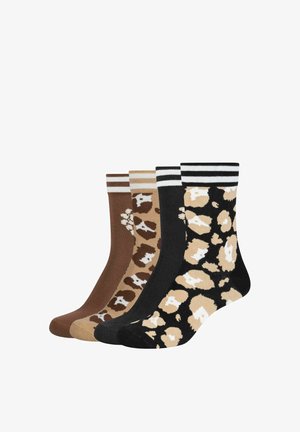 camano, SOCKEN CA-SOFT LEO 4ER PACK - Sokken - black travertine
