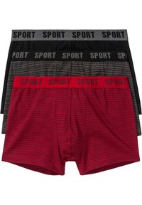 bonprix 3ER PACK GEMÜTLICHE - Boxer aderenti - red