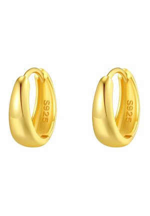 MEDIUM DOME HOOP - Oorbellen - gold-coloured