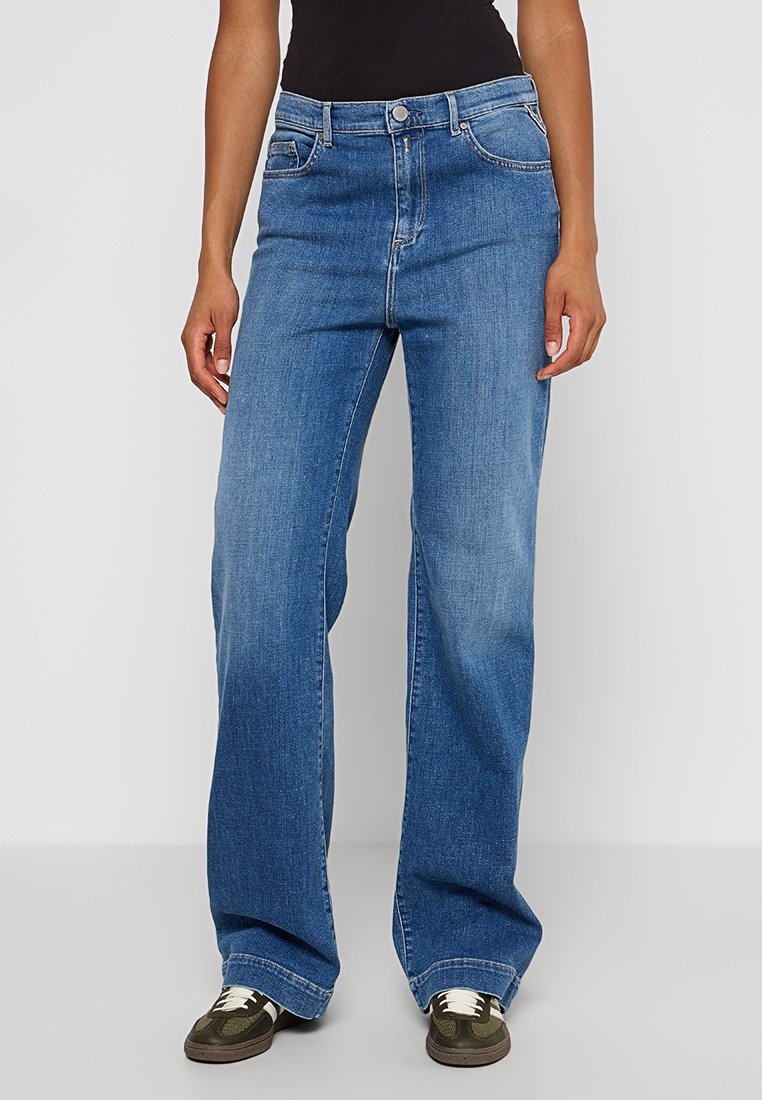 Replay Wide leg blauw Replay Wide leg blauw