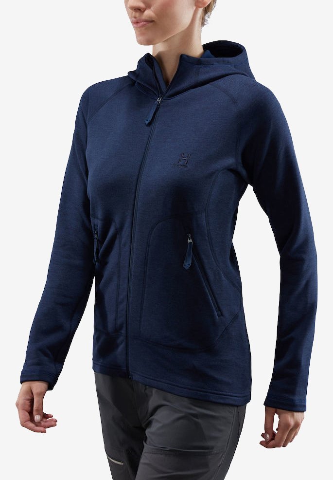 Damen Sportbekleidung | Haglöfs HERON HOOD Fleecejacke tarn blue/blau - CR50077 Damen Sportbekleidung | Haglöfs HERON HOOD Fleecejacke tarn blue/blau - CR50077