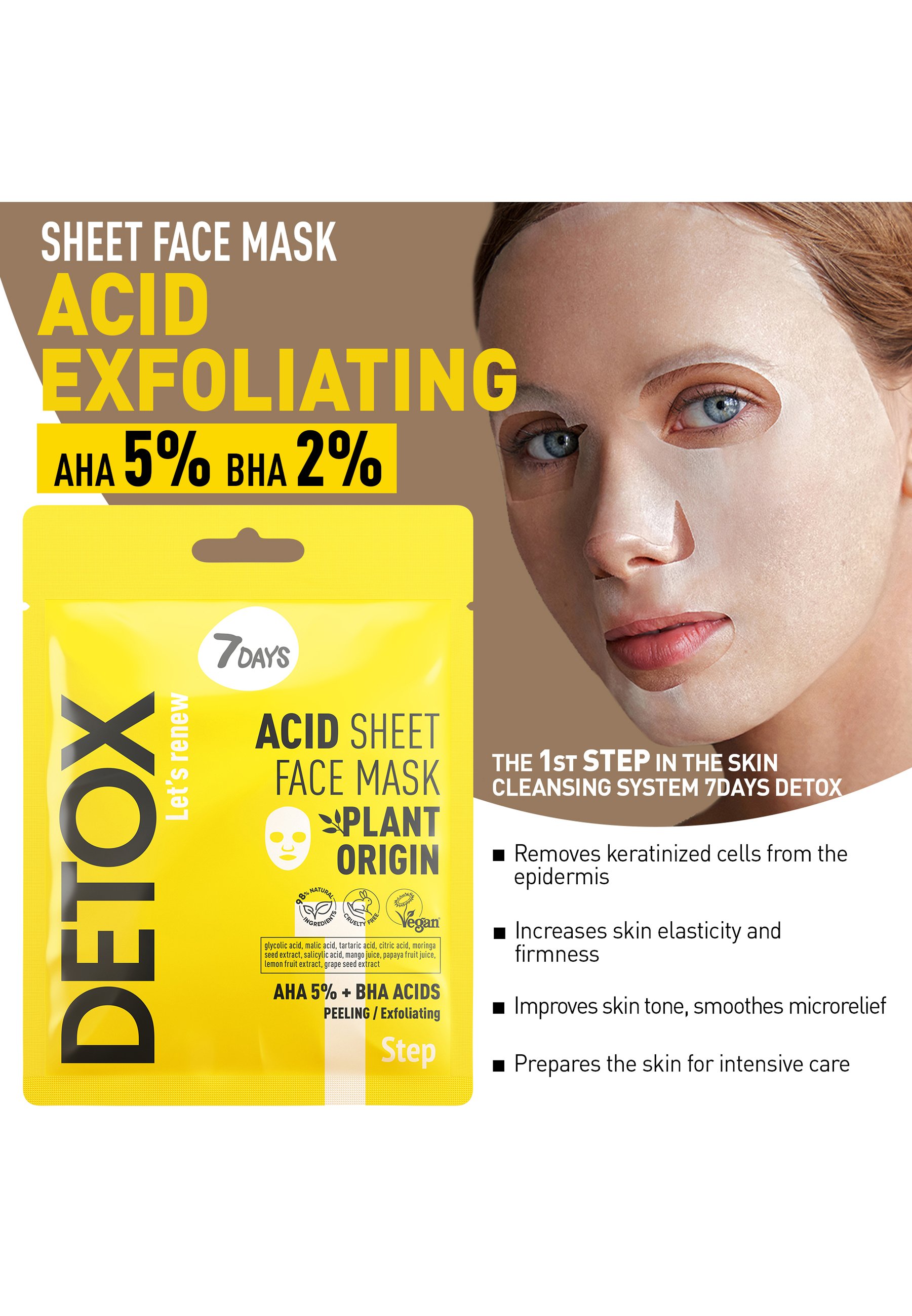 7days DETOX SET FOR PROFESSIONAL COMPLEX CARE (AHA, CLAY, SOS