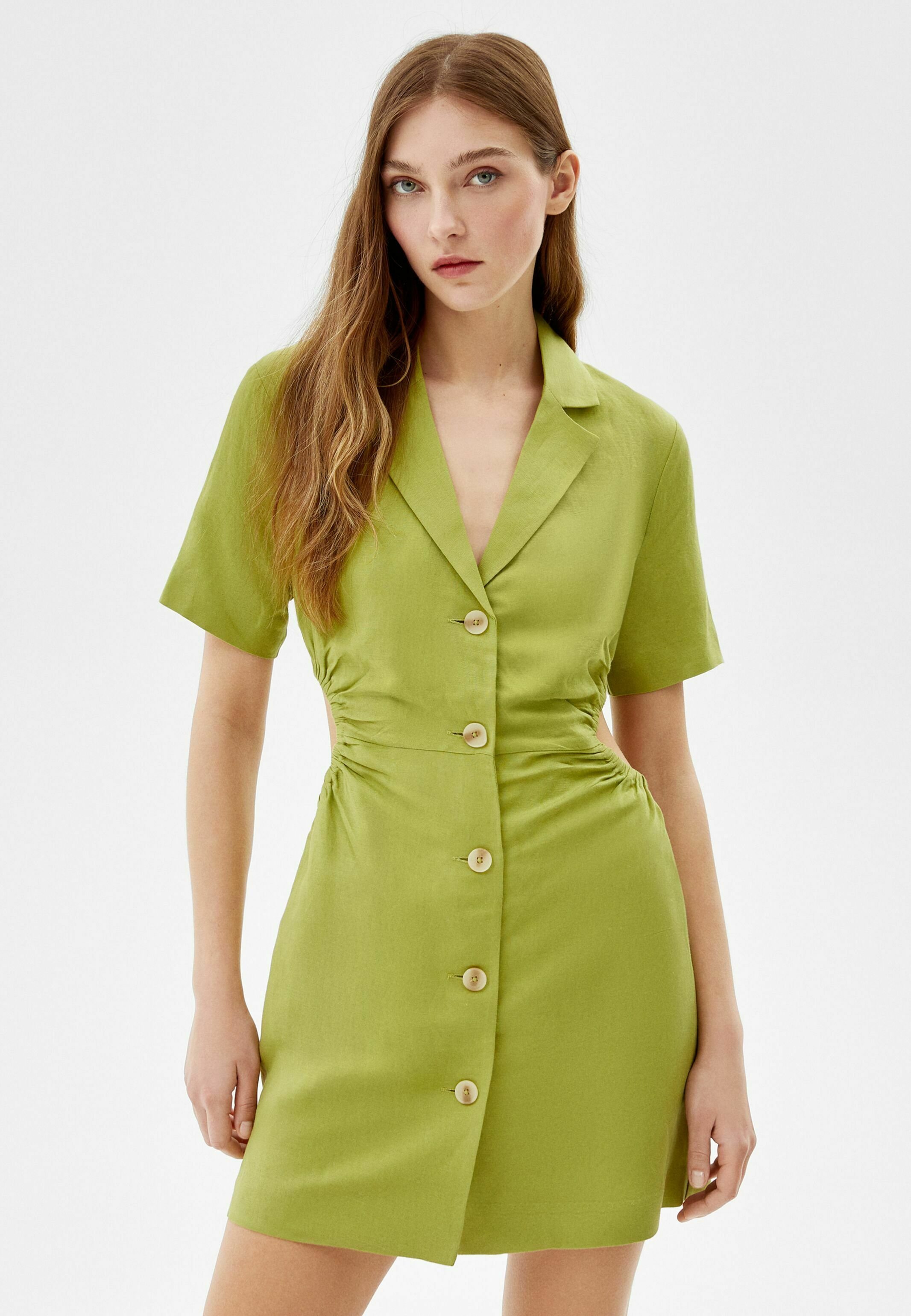 Bershka Shirt dress - green - Zalando.de