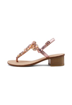 Queen Helena, Y7004 - Sandalias de dedo - oro rosa
