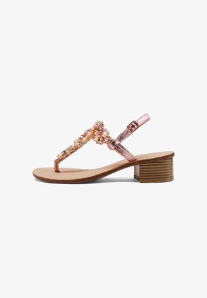 Queen Helena, Y7004 - Sandalias de dedo - oro rosa