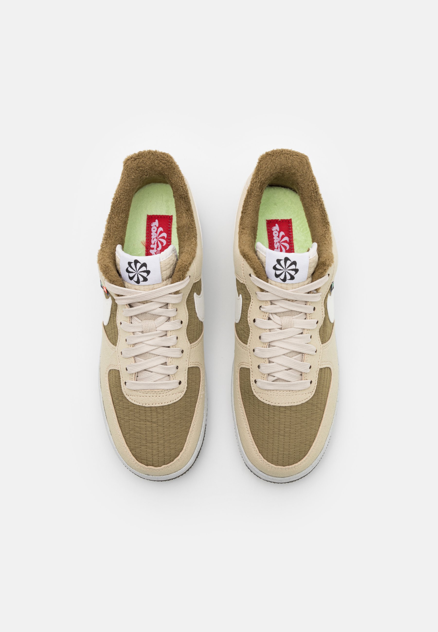 Nike Sportswear AIR FORCE 1 '07 LV8 - Baskets basses - sail/brown kelp/med  brown/orange/beige - ZALANDO.FR