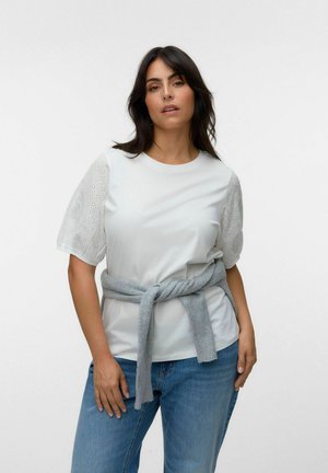 Vero Moda Curve TOP VMCJANNI TOP - Bluse - snow white