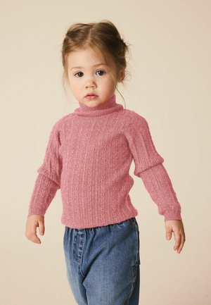 Next, REGULAR FIT - ROLL NECK JUMPER - Striktrøje - pink