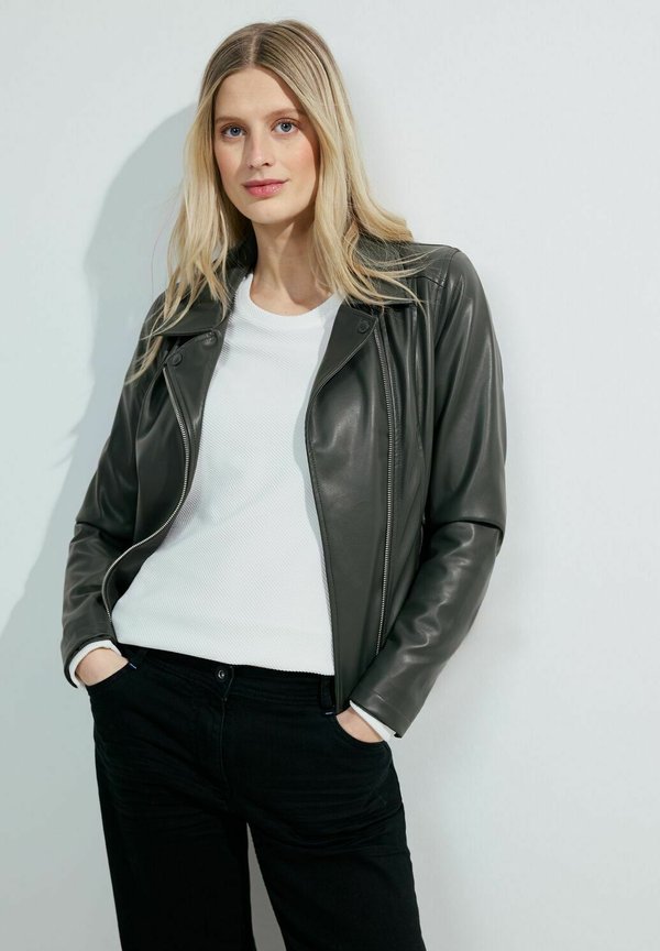 BIKER - Kunstlederjacke - grün