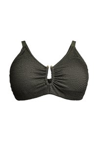Zizzi MIT STRUKTUR UND EINEM ELEGANTEN DETAIL - Bikini pezzo sopra - climbing ivy