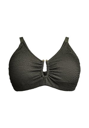 Zizzi MIT STRUKTUR UND EINEM ELEGANTEN DETAIL - Bikini augšdaļa - climbing ivy