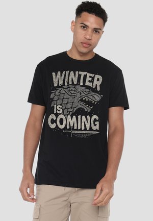 Cotton Soul, GAME OF THRONES WINTER IS COMING - T-Shirt print - black