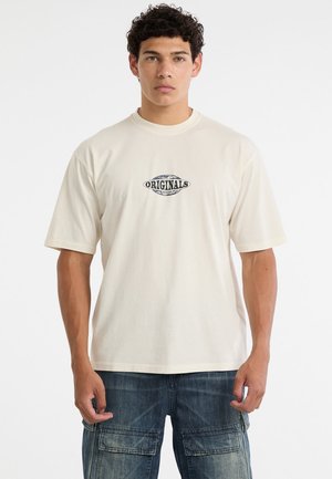 MIT LOGO - T-shirt print - creme