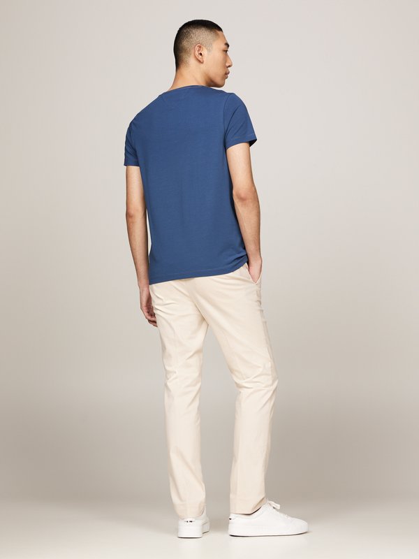 STRETCH SLIM FIT TEE - Basic T-shirt - aegean sea3