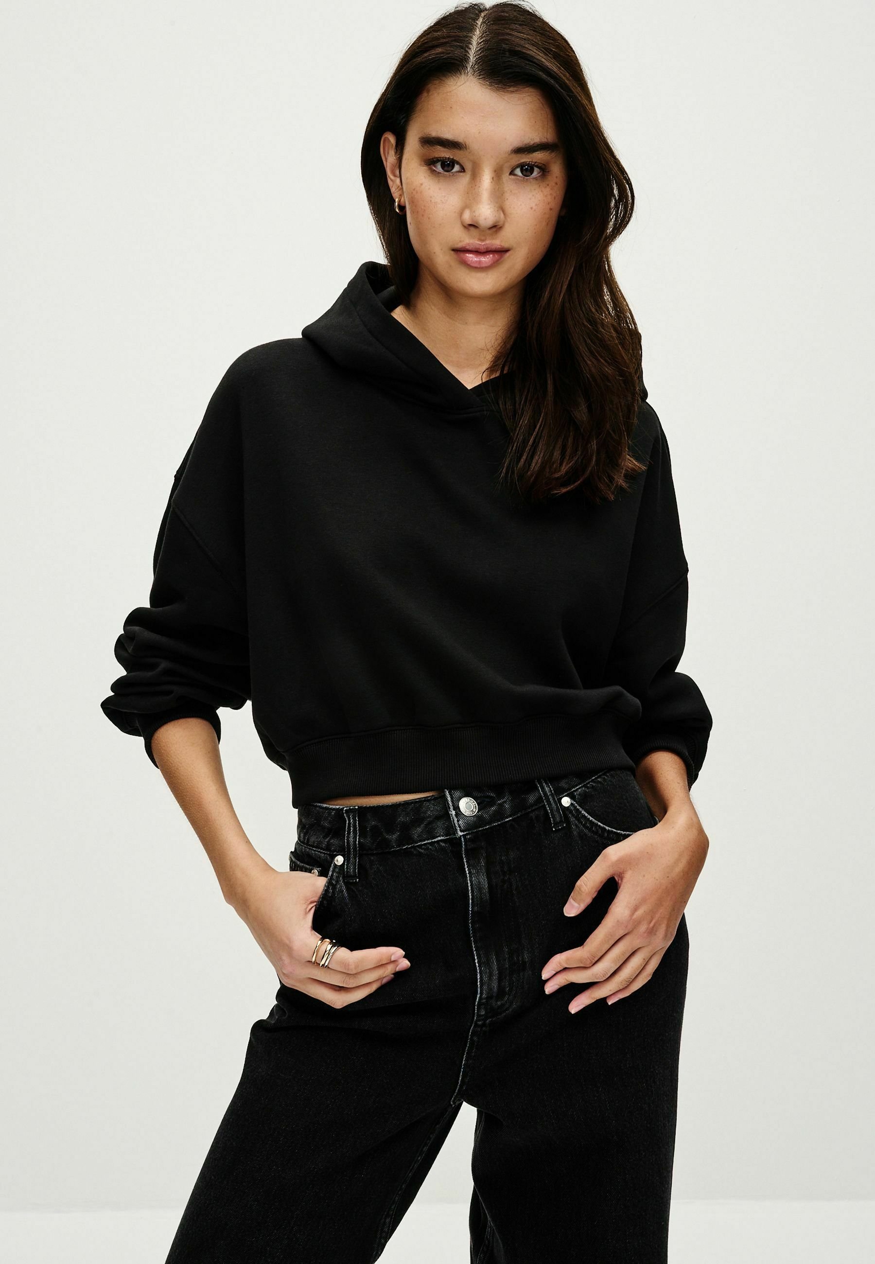 FASHIRU back switching sweat hoodie/ブラック Next - Bluza z kapturem/czarny - Zalando.pl
