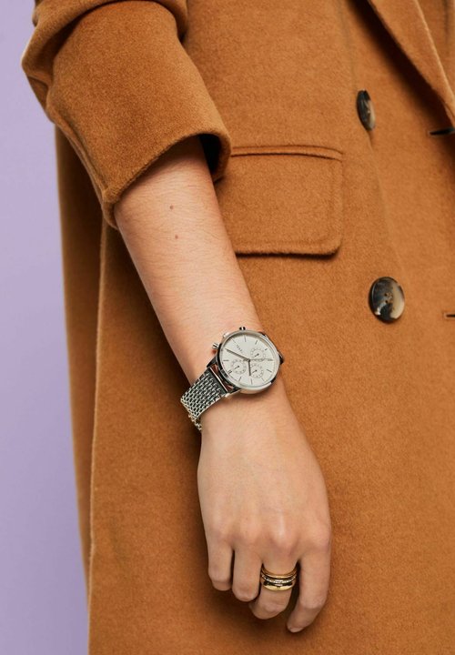 Breil Orologio Uomo Cronografo SIX.3.NINE Quarzo, Cassa Acciaio Rosa IP, Cinturino In Pelle E Maglia Milanese Inclusi