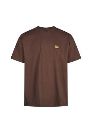 Iriedaily, IRIEDAILY T-SHIRT SERIAL CHILLER - Print T-shirt - dark coffee