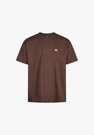 Iriedaily, IRIEDAILY T-SHIRT SERIAL CHILLER - Print T-shirt - dark coffee