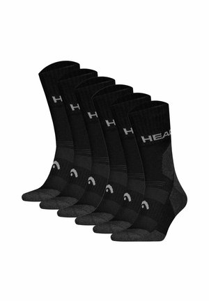 UNISEX 6ER PACK - ALL CLIMATES CREW,  LOGO - Calze sportive - schwarz