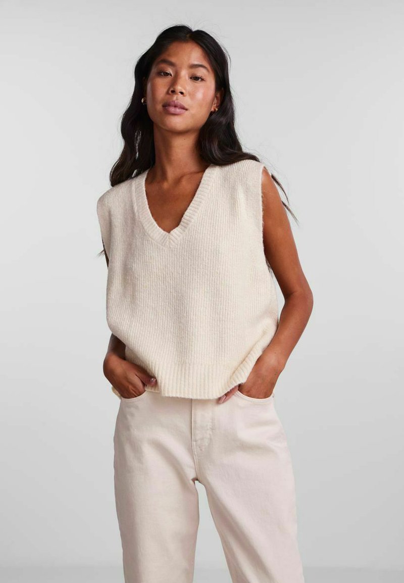 Pieces JENNIFER Top whitecap gray/offwhite Zalando.de