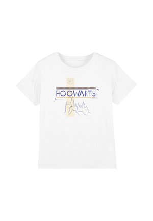 Warner Brothers, HARRY POTTER HOGWARTS CASTLE LINE DRAWING UNISEX - Print T-shirt - white