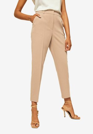 TAILORED ANKLE GRAZER - Stoffhose - neutral camel