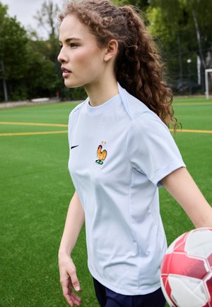 FRANCE FFF ACADEMY TOP PREMATCH AWAY - T-shirt till träning - half blue/blackened blue