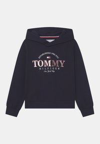 Tommy Hilfiger FOIL GRAPHIC HOODIE - Jersey con capucha - dark blue