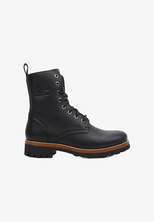 Panama Jack FRISIA - Enkellaarsjes met plateauzool - black