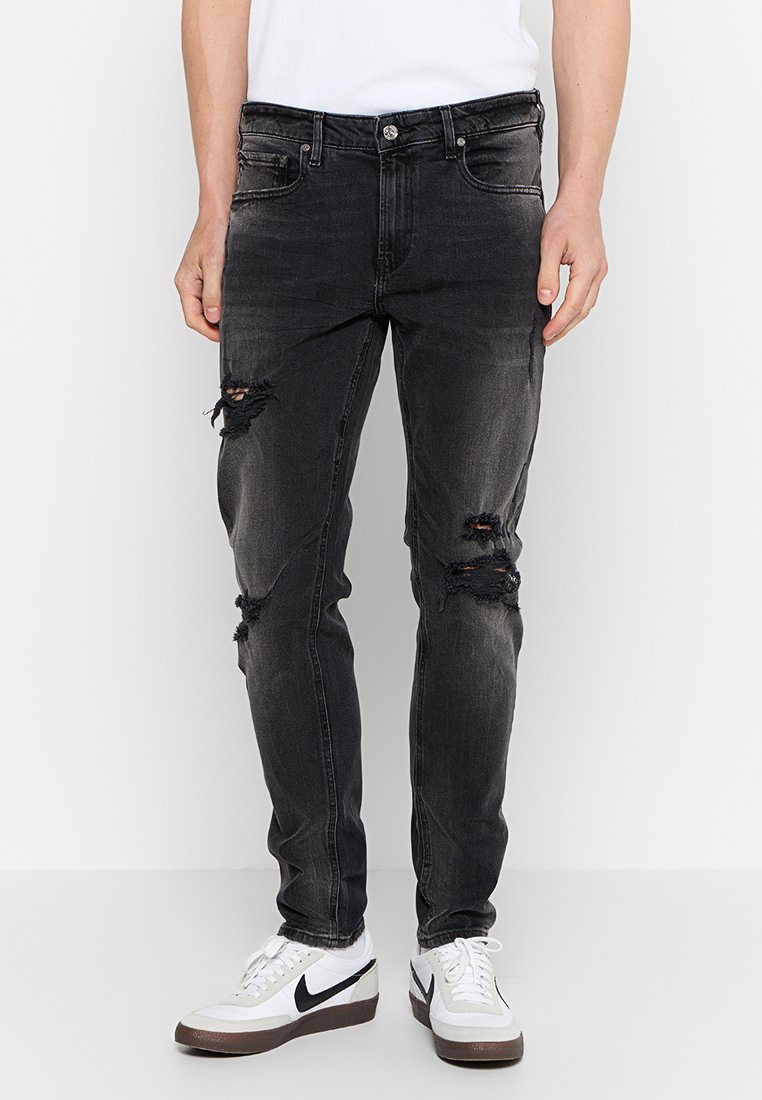 Scotch & Soda Jeans Skinny Fit donkergrijs
