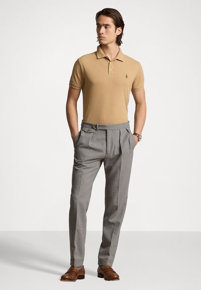 Polo Ralph Lauren CUSTOM SLIM FIT STRETCH MESH POLO SHIRT - Polo marškinėliai - classic camel