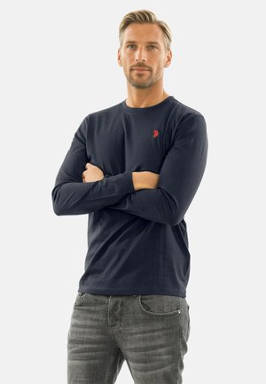 Langarmshirt - navy-rot