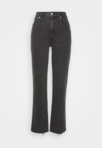 Madewell RAW HEM - Calças de ganga de perna direita - lunar wash