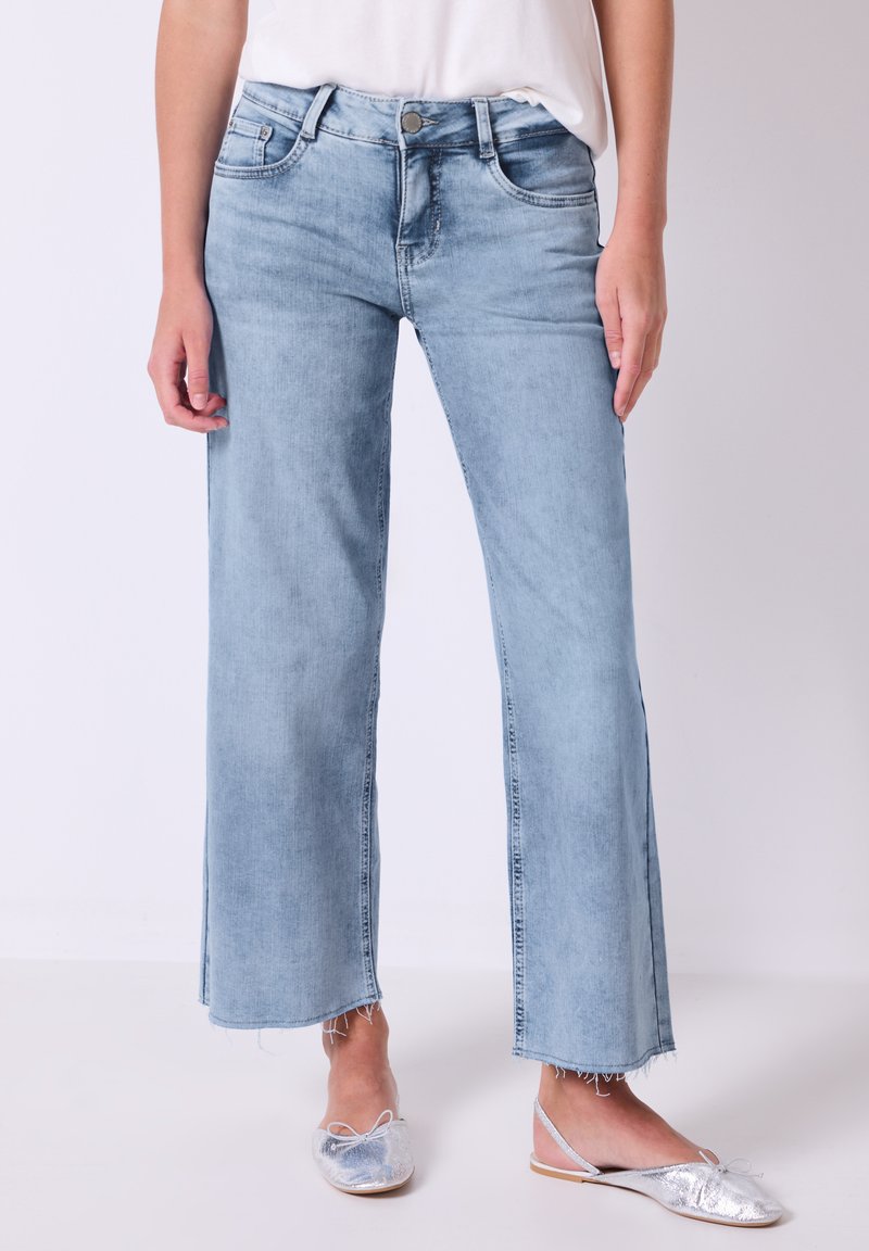 Street One CULOTTE - Flared Jeans - blau/lichtblauw