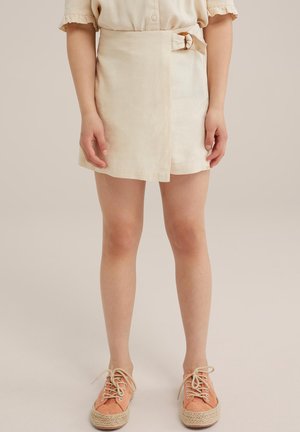 WE Fashion Mini sijonas - beige