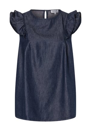 More & More, MORE & MORE LEICHTE DENIMBLUSE, RÜSCHENÄRMEL - Blouse - dark denim