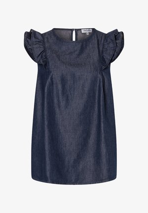 More & More, MORE & MORE LEICHTE DENIMBLUSE, RÜSCHENÄRMEL - Blouse - dark denim