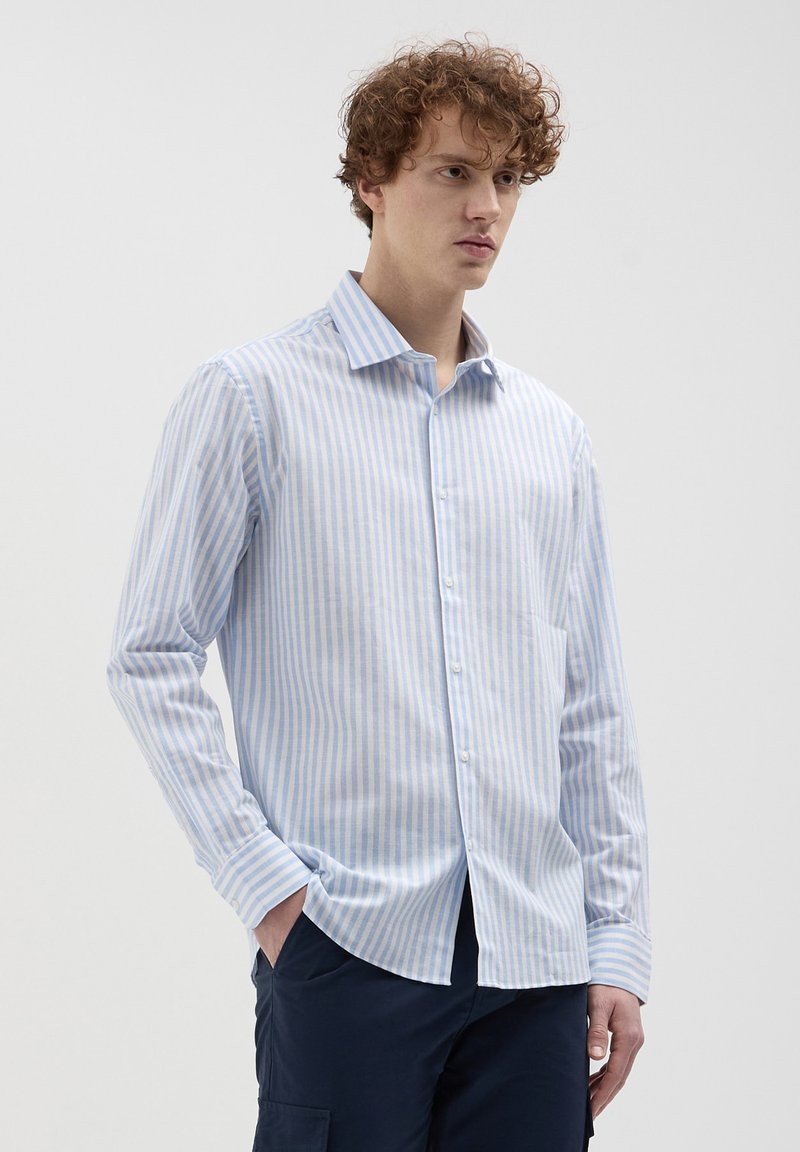 Calliope CLASSICA A RIGHE - Camicia - azzurro