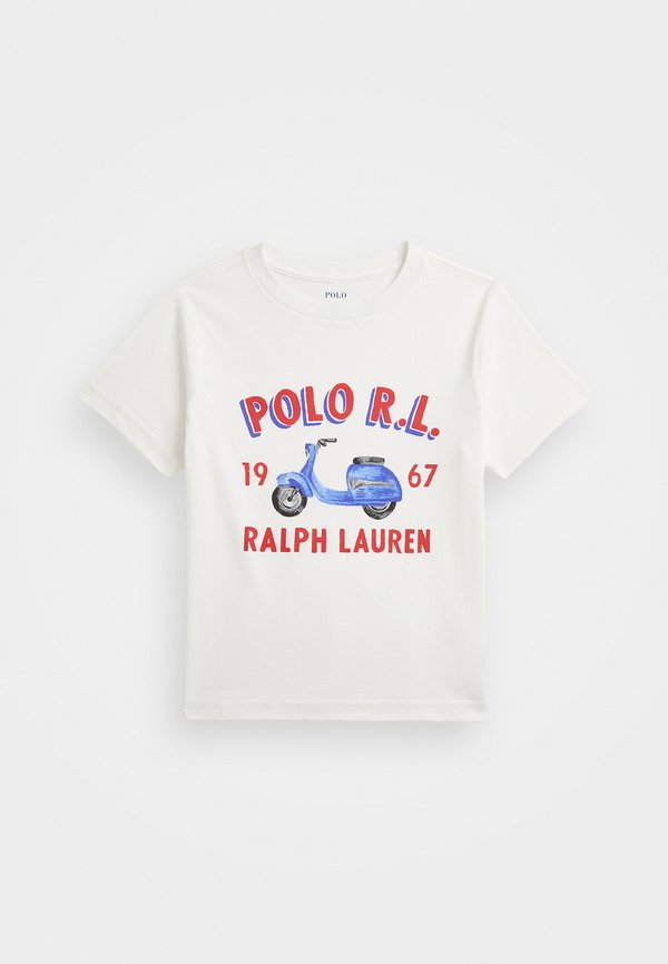 LOGO COTTON JERSEY TEE - Print T-shirt - nevis