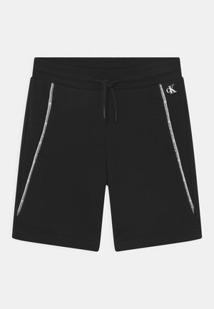 LOGO PIPING - Shorts - black