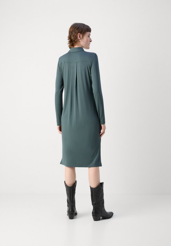 SHIRT DRESS - Jersey dress - deep emerald4