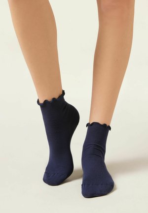 Calzedonia, RIBBED - Calze - blue