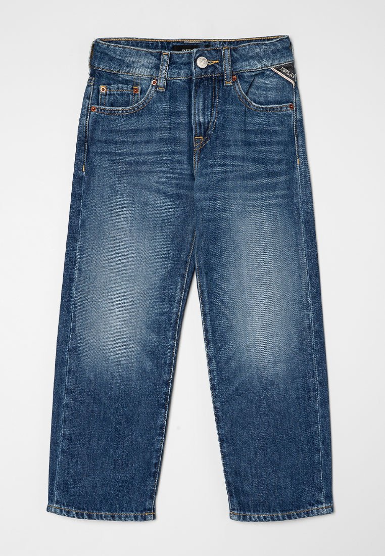 Replay Straight leg jeans donkerblauw