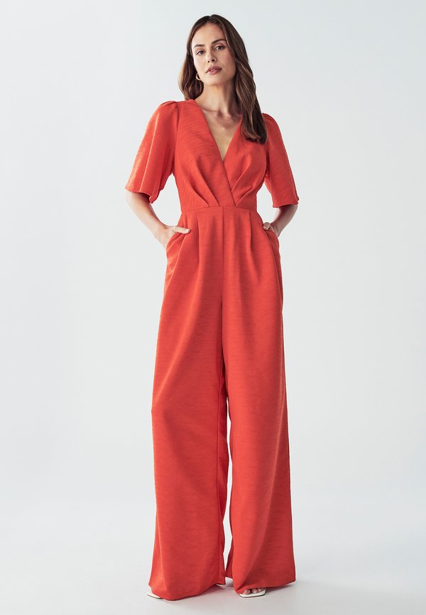 Jumpsuit - coral texture