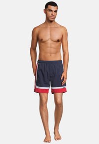 Fila Shorts da mare - black iris true red bright white