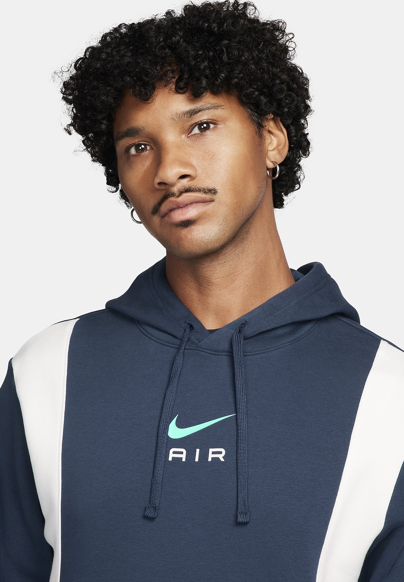 Nike Sportswear AIR HOODY - Sweatshirt - midnight navy