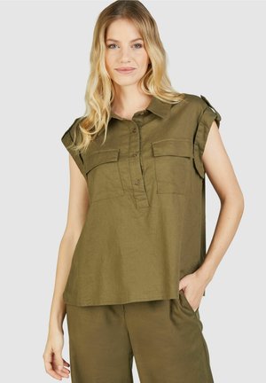 Bluse - oliv
