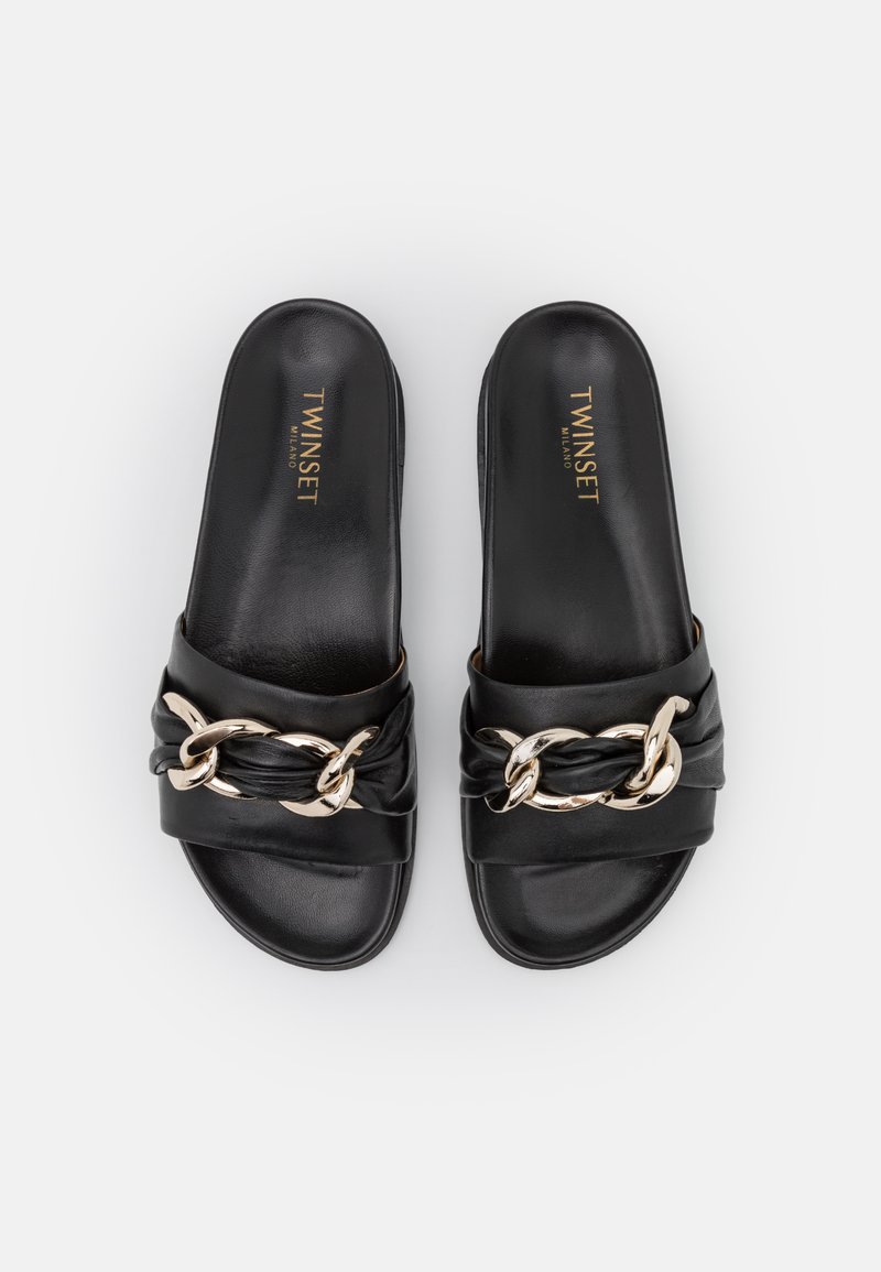 Damen Sneaker | TWINSET CIABATTINA DETTAGLIO CATENA Pantolette flach nero/schwarz - AC87642 Damen Sneaker | TWINSET CIABATTINA DETTAGLIO CATENA Pantolette flach nero/schwarz - AC87642