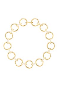 bangle up COLLIER EYELET - BLANC SABLE - Collier - gold coloured