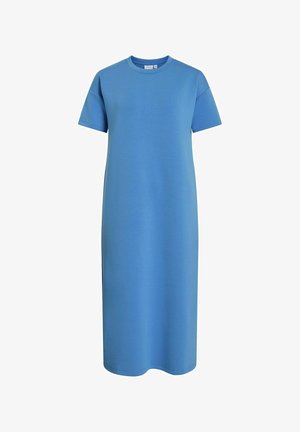 VILA ELEGANTES MIDI MIT RUNDHALSAUSSCHNITT - Jersey dress - blau